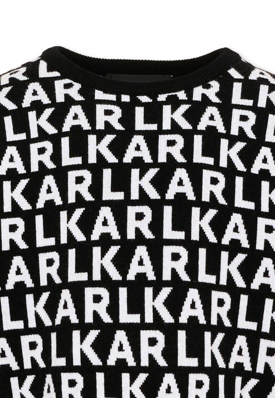 26FW [키즈] 칼라거펠트 니트/스웻셔츠 Z31325 M41 BLACK - KARL LAGERFELD