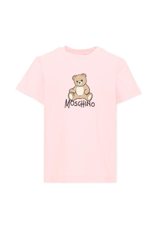 26FW [키즈] 모스키노 티셔츠 HNM05V LAA10 50209 PINK