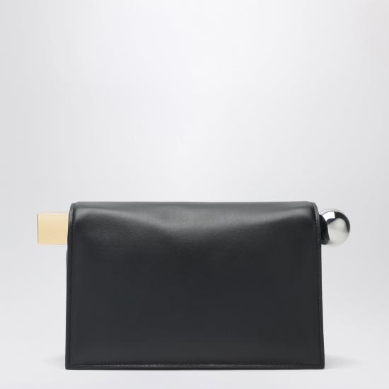 26FW 자크뮈스 론드 까레 클러치 BAW00356AC27L14 Black - JACQUEMUS