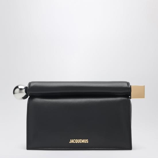 26FW 자크뮈스 론드 까레 클러치 BAW00356AC27L14 Black