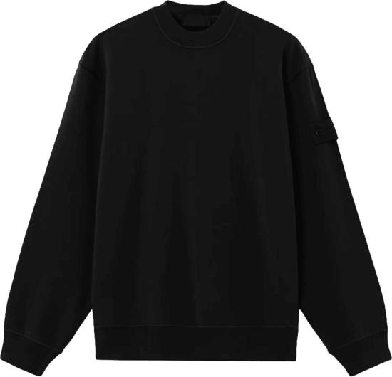 26FW 스톤 아일랜드 스웨터 STONEISLANDL2S156100069S0F53V0029ORGANICCOTTONSTRETCHFLEECEGHOSTSWEATERBLACK DONKERGREY