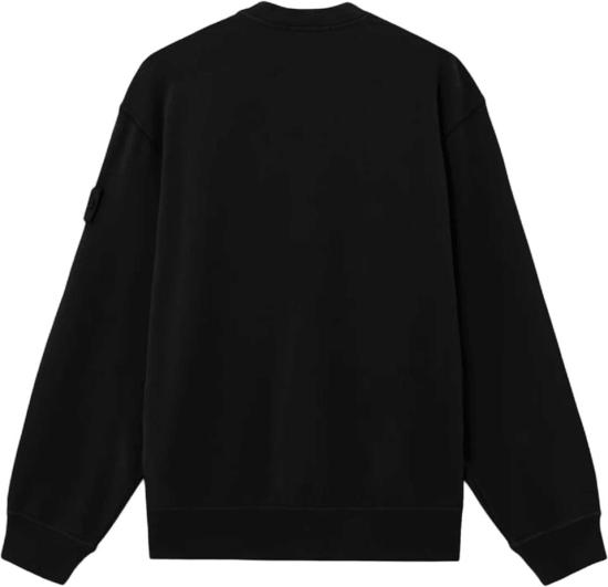 26FW 스톤 아일랜드 스웨터 STONEISLANDL2S156100069S0F53V0029ORGANICCOTTONSTRETCHFLEECEGHOSTSWEATERBLACK DONKERGREY - STONE ISLAND