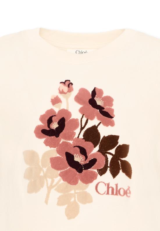 26FW [키즈] 끌로에 티셔츠 C21303 148 IVORY - CHLOE
