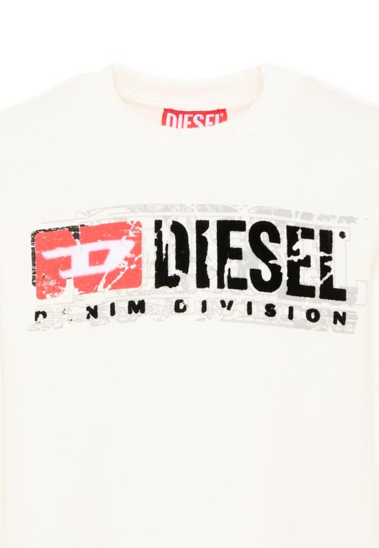 26FW [키즈] 디젤 니트/스웻셔츠 J02973 KYAVF K141 IVORY - DIESEL