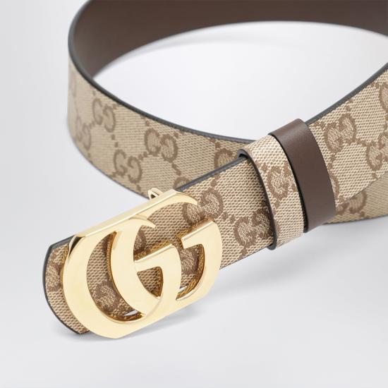 26FW 구찌 리버서블 컷 GG 마몽 벨트 리버서블 컷 GG 마몽 벨트 874723AAGRK Beige - GUCCI