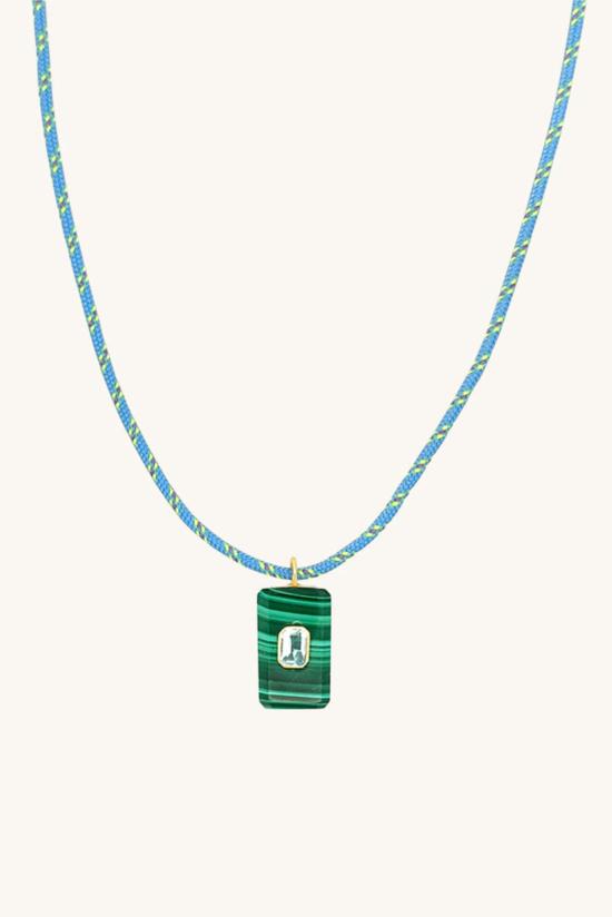  시에라 윈터 주얼리 목걸이/팬던트 젬드롭 코드 목걸이 라이트 블루 - SIERRA WINTER JEWELRY