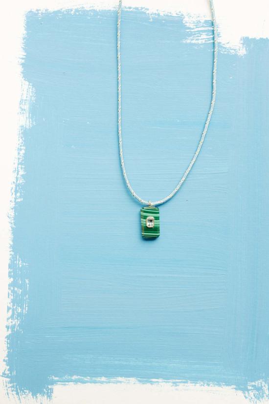 시에라 윈터 주얼리 목걸이/팬던트 젬드롭 코드 목걸이 라이트 블루 - SIERRA WINTER JEWELRY
