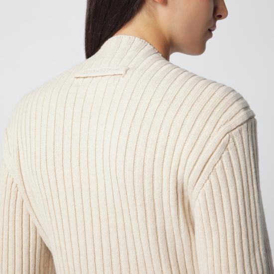 26FW 빅토리아 베컴 긴팔 티셔츠 1326KJU007314AWO Beige - VICTORIA BECKHAM