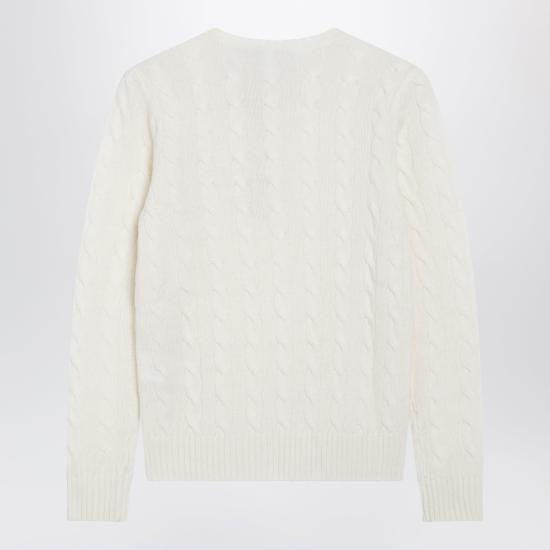 26FW 폴로 랄프로렌 폴로 자수 케이블 니트 스웨터 211971865001WO Beige - POLO RALPH LAUREN