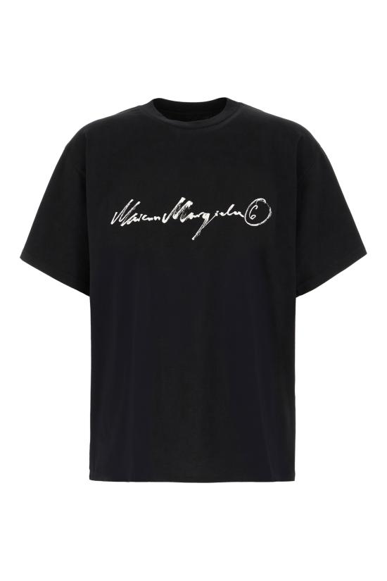 26FW MM6 메종마르지엘라 반팔 티셔츠 SH0GC0077M20258 900 BLACK