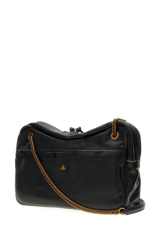 26FW 비비안웨스트우드 숄더백 4601000JWL00EN N103 BLACK BEIGE - VIVIENNE WESTWOOD