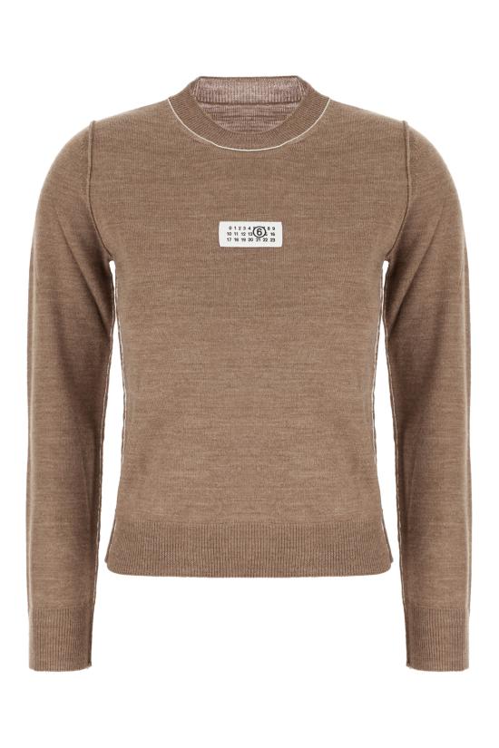 26FW MM6 메종마르지엘라 스웨터 S52HL0066M13037 130 LIGHT BROWN
