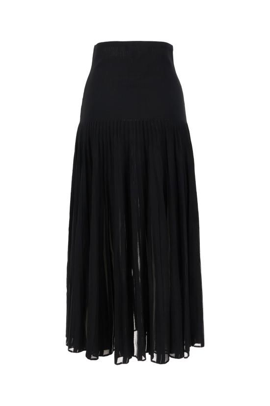 26FW 알라이아 롱 스커트 AA9J2582K219D 995 NOIR ALAIA - ALAIA