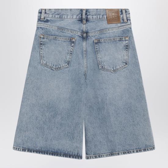 26FW 토템 데님 숏팬츠 263 WRB0382FB0423 Light blue - TOTEME