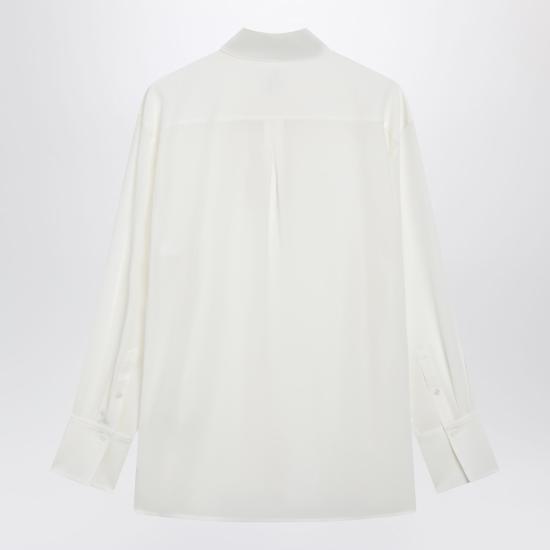 26FW 토템 새틴 크레이프 실크 셔츠 263 WRT0891FB0115 White - TOTEME