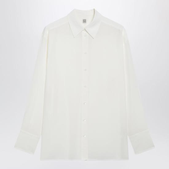 26FW 토템 새틴 크레이프 실크 셔츠 263 WRT0891FB0115 White