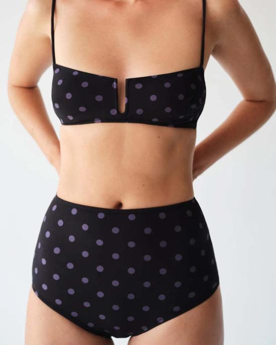  Pale Swimwear 비키니 수영복 Isaura 하이웨이스트 비키니 하의 도트 무늬 - OTHER BRANDS