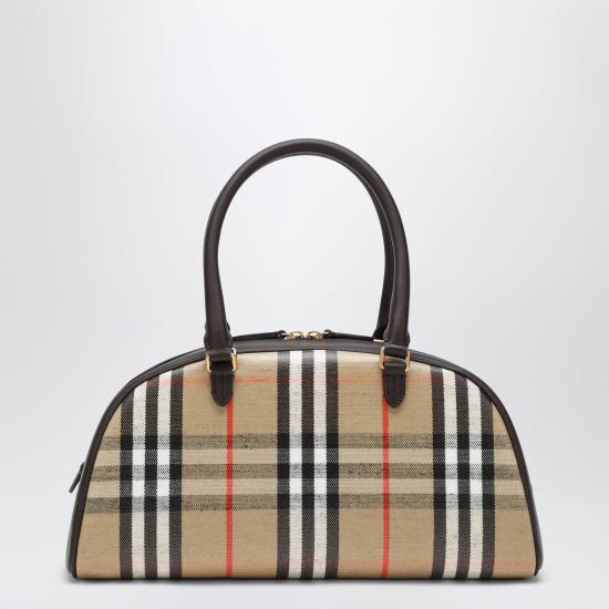26SS 버버리 패치 체크 토트백 8117522166995 Beige - BURBERRY
