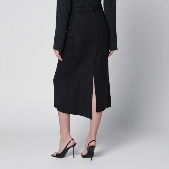 26FW 빅토리아 베컴 미디 스커트 1326WSK007362DWO Grey - VICTORIA BECKHAM
