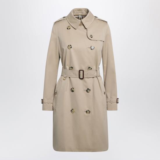 26FW 버버리 미드 렝스 켄싱턴 헤리티지 트렌치 코트 8117243123456 Beige