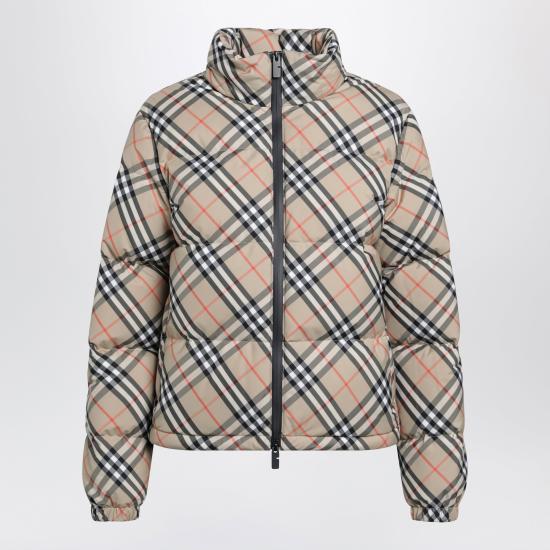 26FW 버버리 체크 다운 패딩 8110249168455 Beige