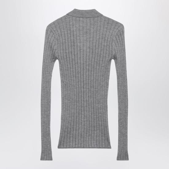 26FW 토템 슬림 리브 셔츠 슬림 리브 셔츠 263 WRT0836YA0293 Grey - TOTEME