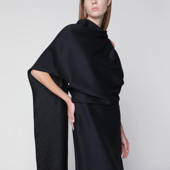 26FW 로에 롱 원피스 420 33 143VI Black - ROHE