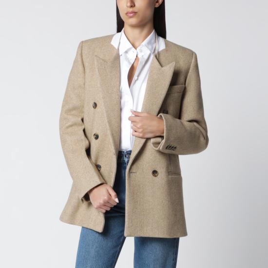 26FW 빅토리아 베컴 수트 자켓 1326WJK007353CWO Beige