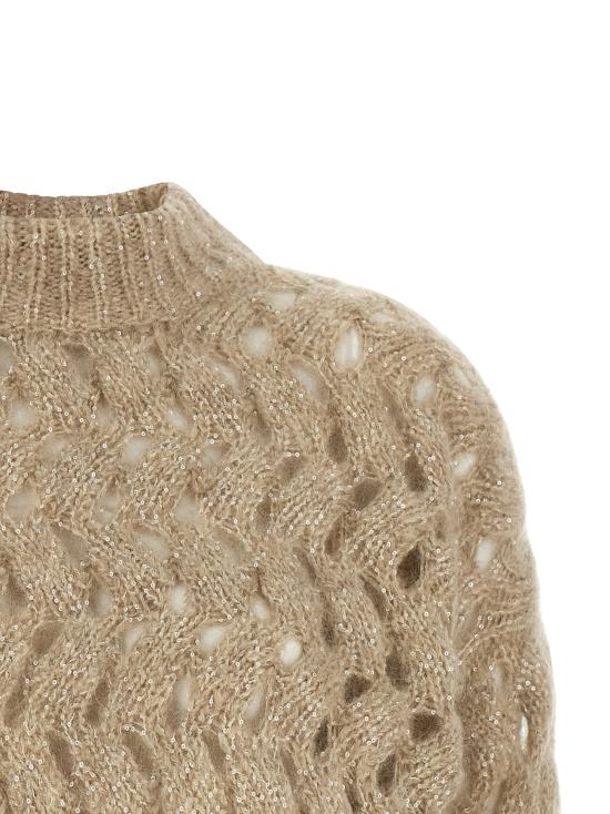 26FW 브루넬로 쿠치넬리 스웨터 MNT347514CMG59 Beige - BRUNELLO CUCINELLI