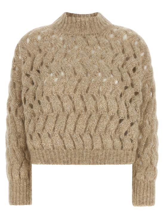 26FW 브루넬로 쿠치넬리 스웨터 MNT347514CMG59 Beige