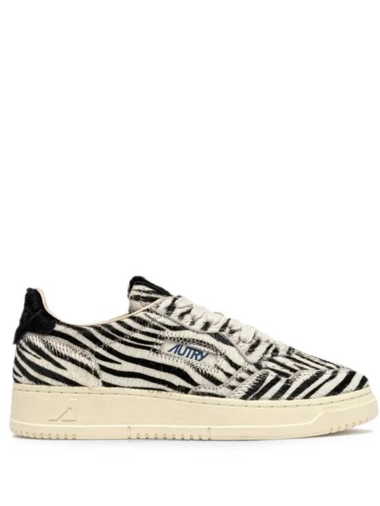 26FW 오트리 메달리스트 로우 레더 스니커즈 AULW JA03 ZEBRA BLACK