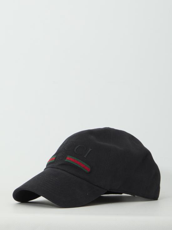 26FW 구찌 인터로킹 G 웹 자수 베이스볼 캡 인터로킹 G 웹 자수 베이스볼 캡 875736 BLACK