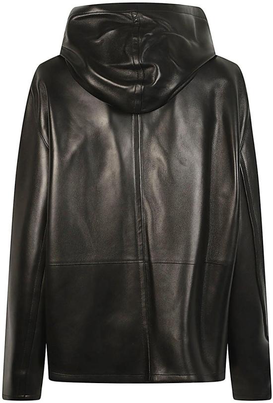 26FW 케이트 베일리 레더 집업 자켓 62421012200 BLACK - KHAITE