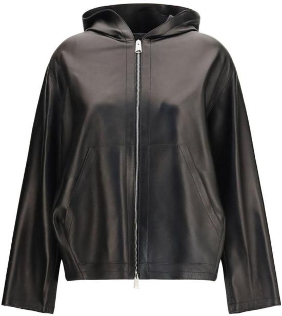 26FW 케이트 베일리 레더 집업 자켓 62421012200 BLACK - KHAITE
