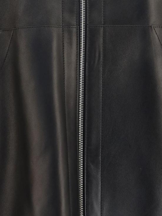 26FW 케이트 베일리 레더 집업 자켓 62421012200 BLACK - KHAITE