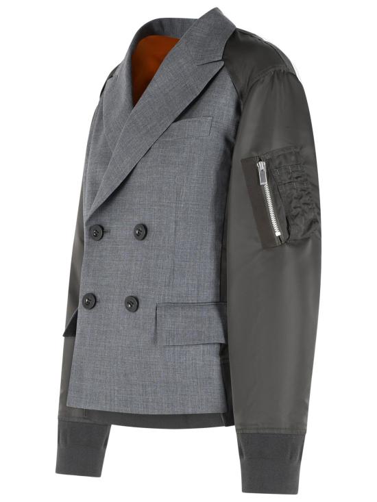 26FW 사카이 수트 자켓 26 08564342 Grey - SACAI
