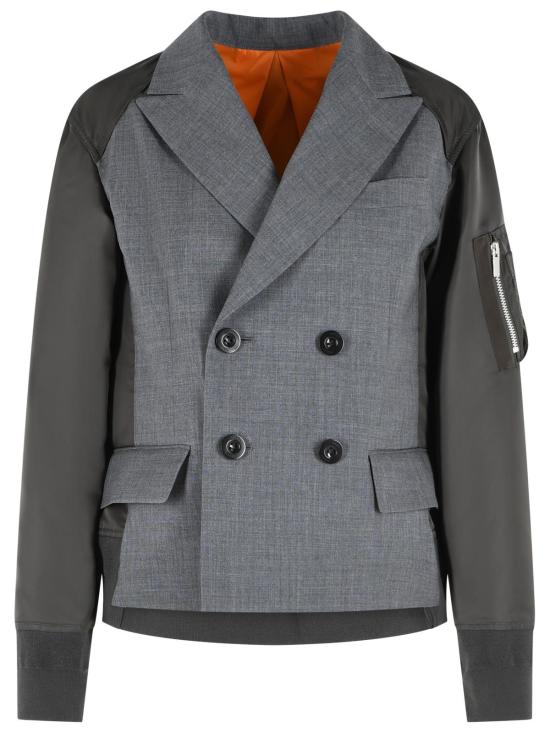 26FW 사카이 수트 자켓 26 08564342 Grey