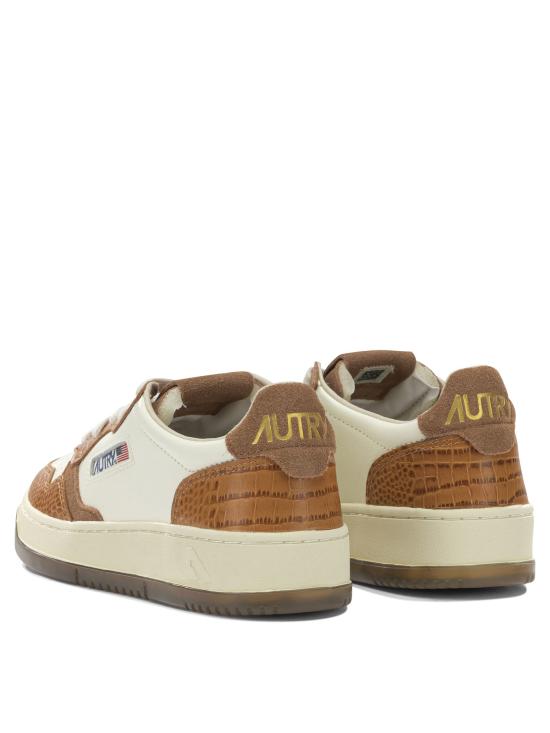 26FW 오트리 메달리스트 로우 레더 스니커즈 AULWCZ04 Beige - AUTRY