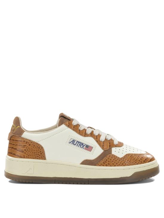 26FW 오트리 메달리스트 로우 레더 스니커즈 AULWCZ04 Beige