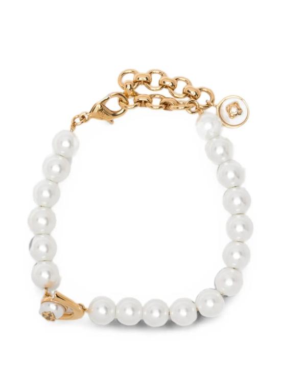 26FW 카사블랑카 브레이슬릿 A PF26 JW 413 01 GOLD WHITE