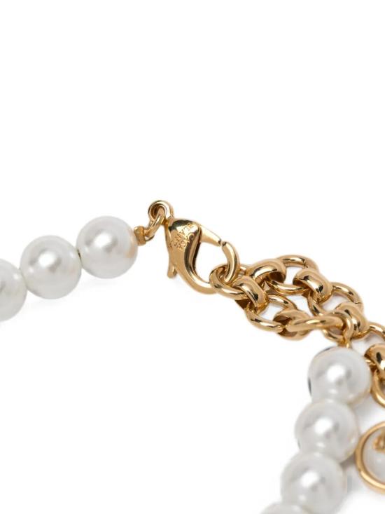 26FW 카사블랑카 브레이슬릿 A PF26 JW 413 01 GOLD WHITE - CASABLANCA
