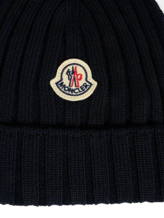 26FW [키즈] 몽클레어 모자 L2 951 3B000 06 M1131 742 NAVY - MONCLER