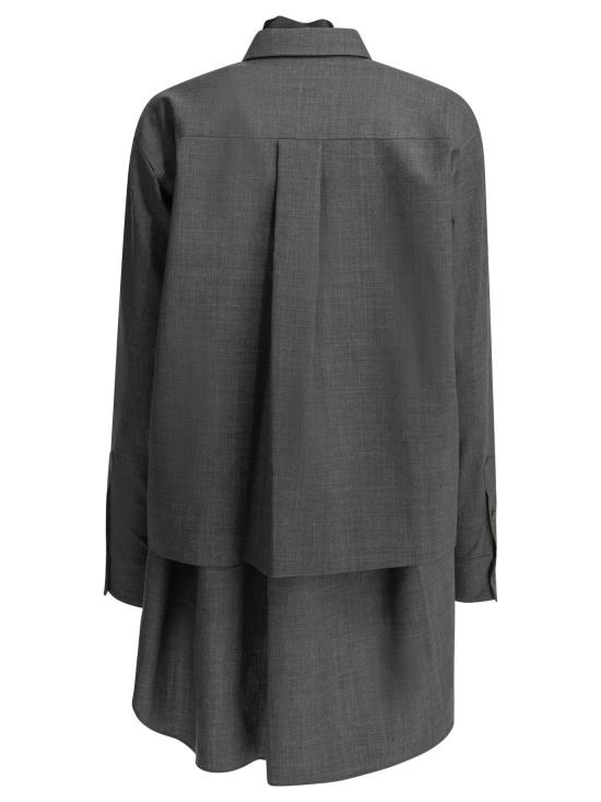 26FW 사카이 미디 원피스 26 08566301 Grey - SACAI