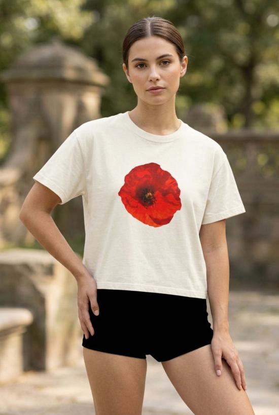  Chasing Matias 반팔 티셔츠 Not In Bouquets Poppy 크롭 티셔츠 - OTHER BRANDS