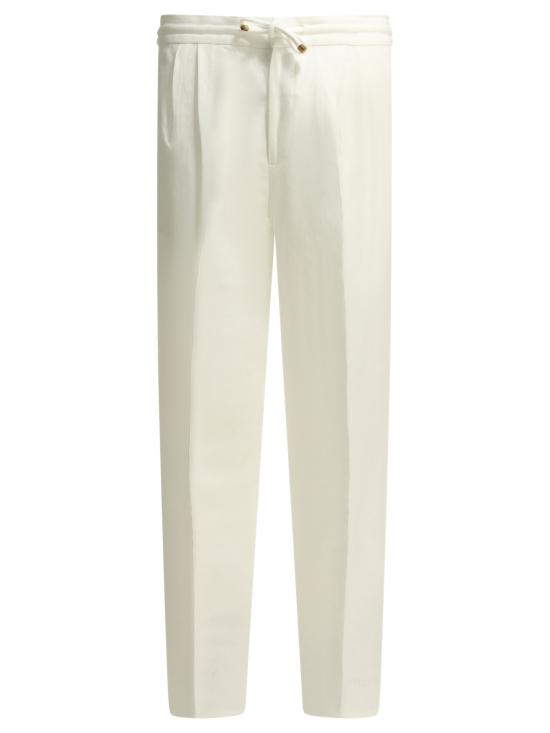 26SS 브루넬로 쿠치넬리 스트레이트 팬츠 MH255E1710C1900 X White