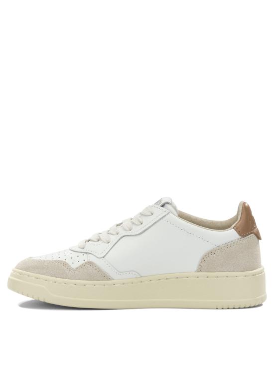 26FW 오트리 메달리스트 로우 레더 스니커즈 AULWLS16 White - AUTRY