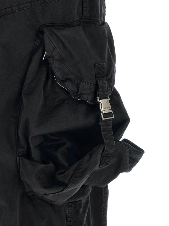 26FW 디 아티코 스트레이트 팬츠 카고 팬츠 블랙 - THE ATTICO