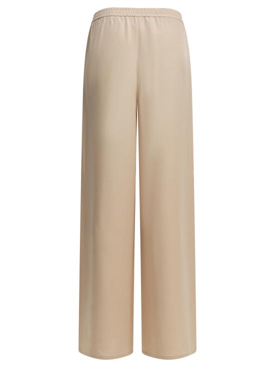 26FW 막스마라 스트레이트 팬츠 캐주얼 실크 팬츠 핑크 - MAX MARA