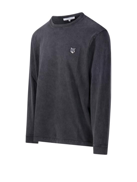 26FW 메종키츠네 긴팔 티셔츠 PM00119KJBIT7 0519 BLACK FADED - MAISON KITSUNE