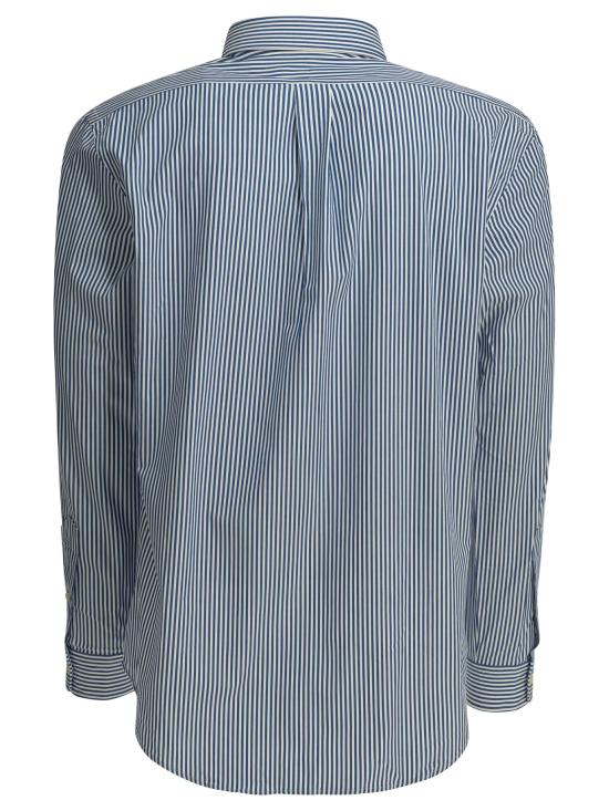 26FW 폴로 랄프로렌 긴팔 셔츠 로고가 새겨진 맞춤 제작 캐주얼  (연한 파란색) - POLO RALPH LAUREN